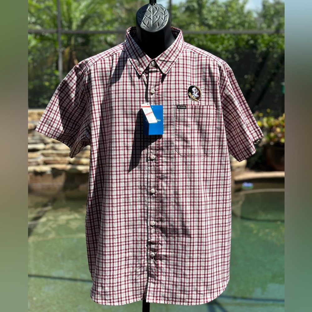 COLUMBIA FLORIDA STATE SEMINOLES BUTTON DOWN SHIRT